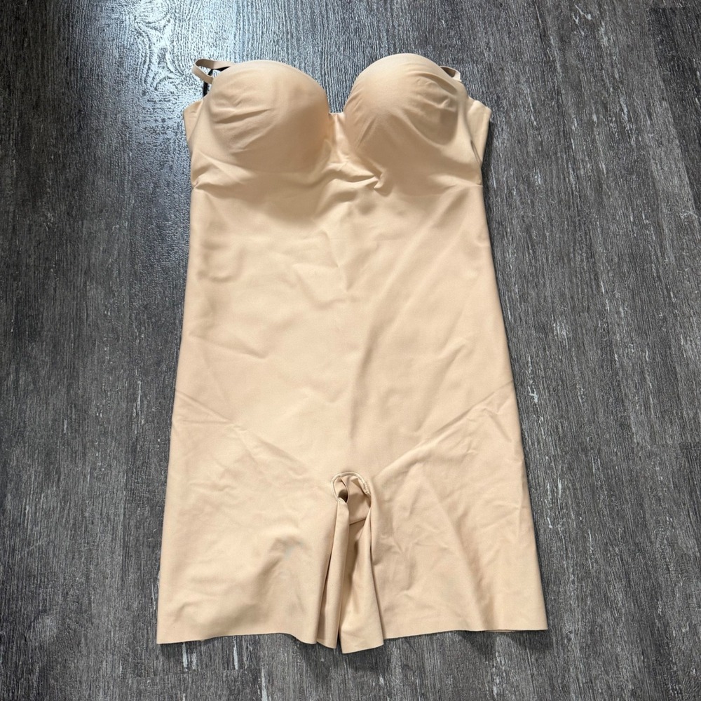 SKIMS‎ Body Zoned Underwire Mid Thigh Bodysuit Clay Nude Womens 3X NWT